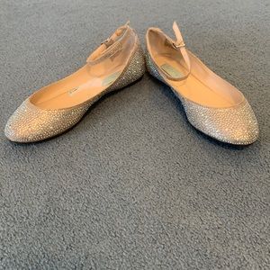 Betsey Johnson sparkly flats